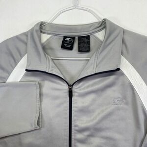 Starter Mens Track Jacket Size XLT Zip‎ Up Athletic Warm Up Coat Jogging